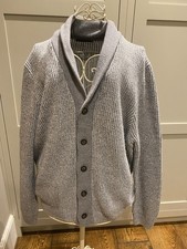 Mens Marks & Spencer Long Grey Warm Winter Cardigan Size 2XL  47-49” Chest