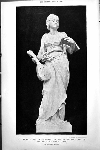 Old chant statue intended - old, le
