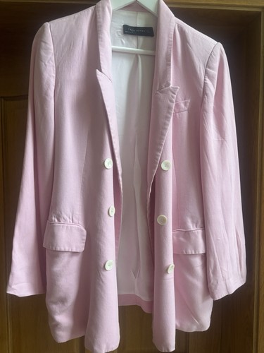 Zara pink double breasted - pink,