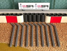 Scalextric Angled Straight and Bases For Fencing Posts Track Scenery
