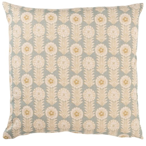 Retro floral print - retro, linen