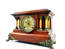 Antique Mantel Clock Seth Thomas Clock USA Feb 1902 Collectable Old Gong