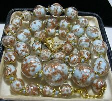 Pale Blue Gold Foil Venetian