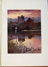 Original Old Antique Print