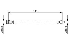 Flexible brake hose 1 987 481