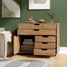 Rolling Lateral File Cabinet