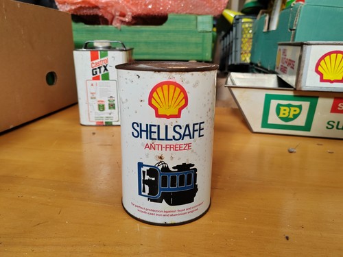 Vintage oil can tin litre - oil,