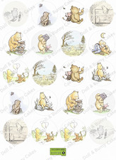 Winnie the Pooh Cupcake Toppers x20, Pre-Cut. Premium Edible Icing