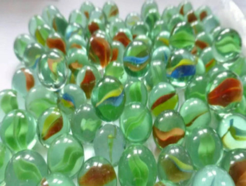 Glass marbles 16mm traditional - glass,