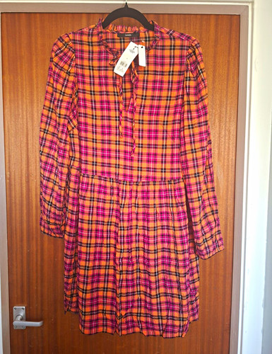 George orange purple plaid - george,