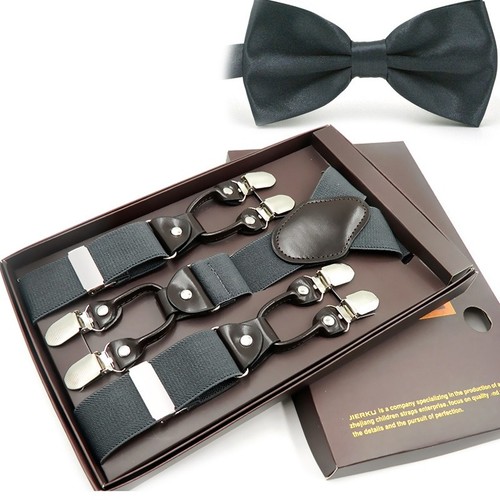 Adult six clip men braces - six-clip, men's