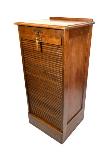 Antique wooden tambour - wooden, fronted