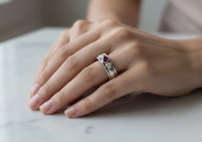 0.20ct Natural Ruby & 0.14ct