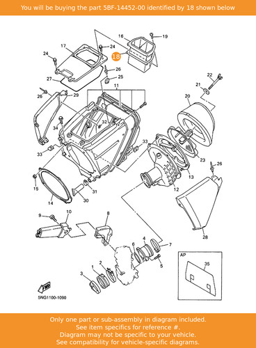 Yamaha seal 5bf - 5bf-14452-00, oem