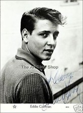 Eddie Cochran signed photo