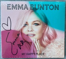 Baby Spice Emma Bunton Signed My Happy Place CD Cover - Authentic, Spice Girls