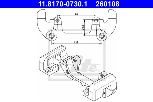 Carrier brake caliper for - carrier,,