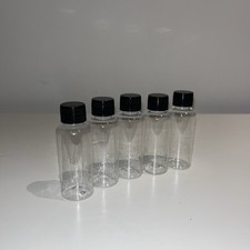 5 Pack 50ml Clear Plastic