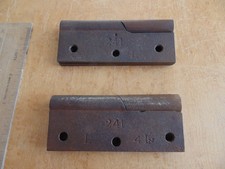 VINTAGE UNUSED BALDWIN 4" LEFT HAND CAST IRON RISING BUTT HINGES NO.241.