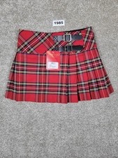 Girls Billie Kilt Red Tartan