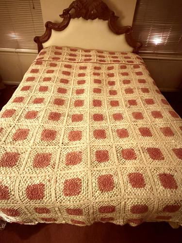 Handmade crocheted bed - handmade,