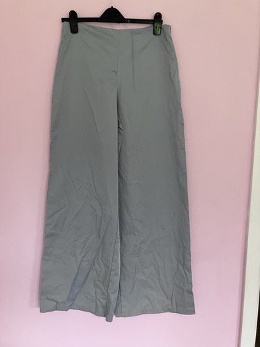 Zara grey satin style wide - satin, leg