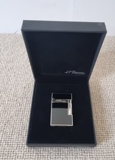 ST DUPONT LIGNE 2 LIGHTER, BLACK LAQUER/PALLADIUM