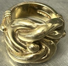 Huge Gold Knot Ring 9ct Solid