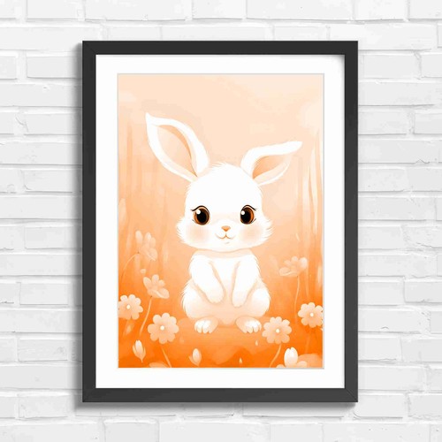 Adorable white bunny - adorable,