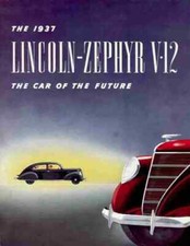 Photo 1937 lincoln zephyr - zephyr, v