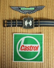 NIB A/M CASTROL F1 CHRONOGRAPH RACING TEAM CREW SPONSOR GIFT PROMO WATCH BOX SET