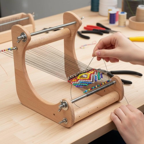 Wooden beading loom craft - beading,