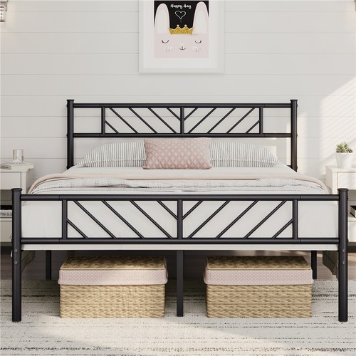 Single double king metal bed - single/double/king,
