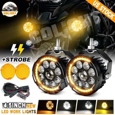 Pair Dual Color Motorcycle LED