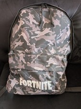 Fortnite Children's Black & Grey Camo School Backpack