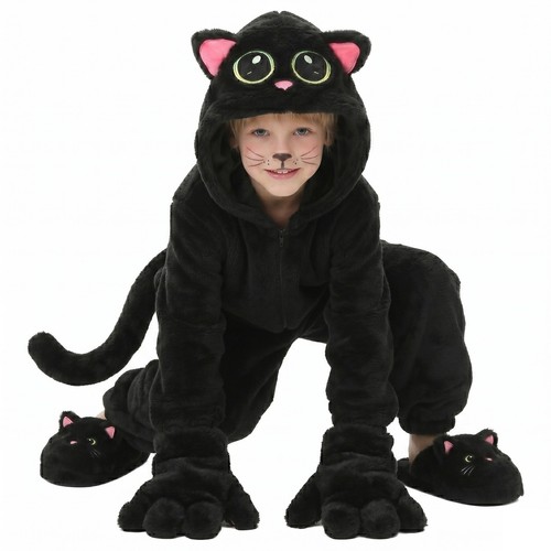 Boys girls black cat - boys, costume