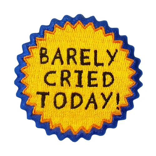 Patch barely cried - barely,