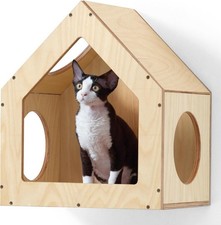 Cat House Wall Mounted FOR AUCTION15.5x11.8x18 Inches Birch Plywood 
