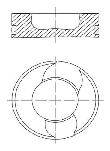 Piston mahle fits - piston,