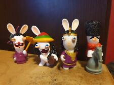 x4 Raving Rabbids Figures Ubisoft Rayman 2.5 Inch