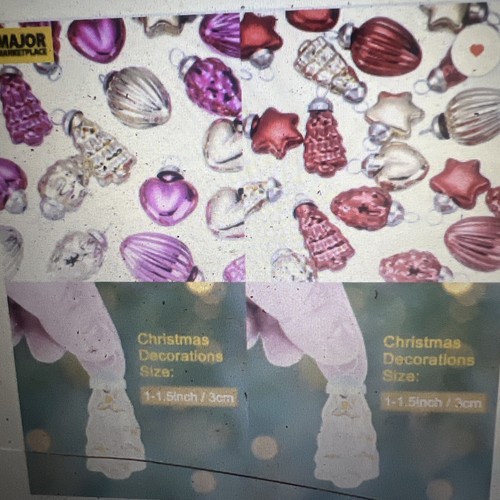 Glass christmas ornaments - glass,