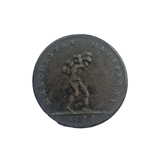 1793 manchester halfpenny - manchester,