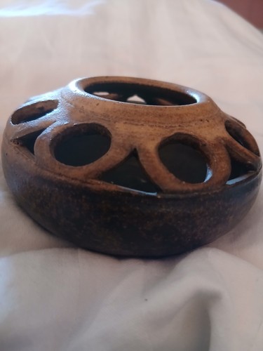 Studio pottery flower frog - studio,