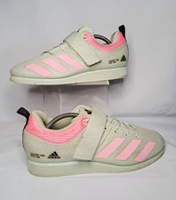 Adidas Powerlift 5 Linen Green/Beam Pink Mens Size 9.5 AGY8920 Weightlifting Gym