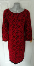 Nina Leonard Size L Red Black