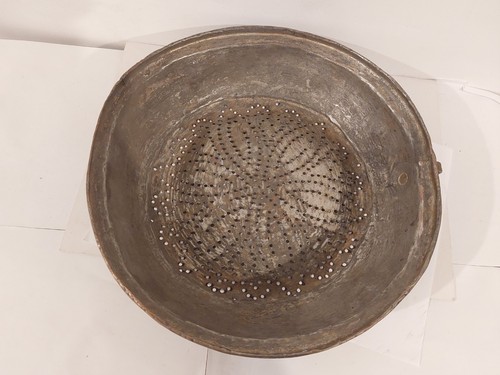 Vintage copper colander sifter - colander,