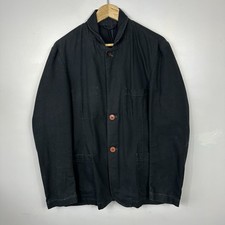 Universal Works Chore Bakers Jacket Overshirt, Oi Polloi, Black, Size Mens Large