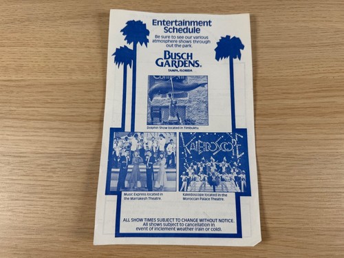 Vintage busch gardens - busch,