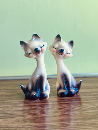 Salt pepper shakers - salt, siamese
