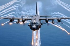 MA13 Military Aircraft USAF AC130 AC-130H Gunship Poster Print A2 A3